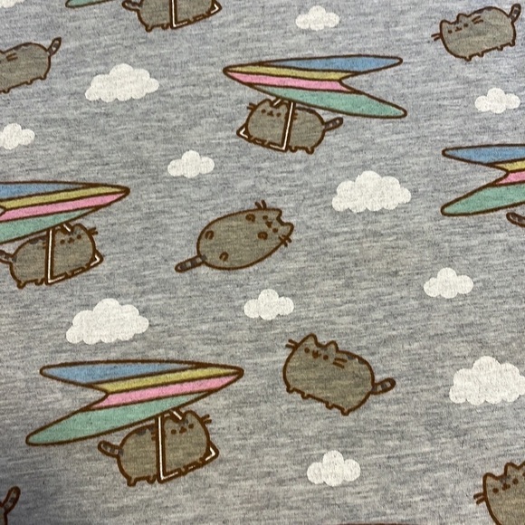 🌷3/$15🌷Pusheen The Cat All Over Print Sleeveless Tank Top - Picture 7 of 8